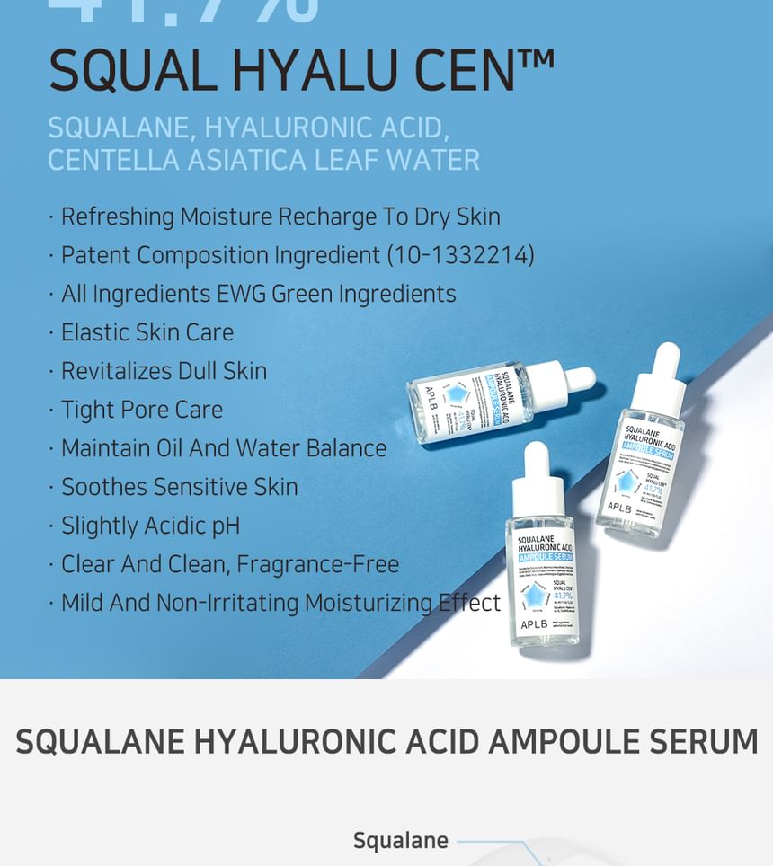 APLB - Squalaan hyaluronzuur ampulserum