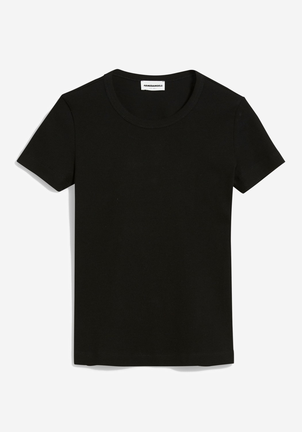 Armedangels Ripp-T-Shirt Kardaa Black