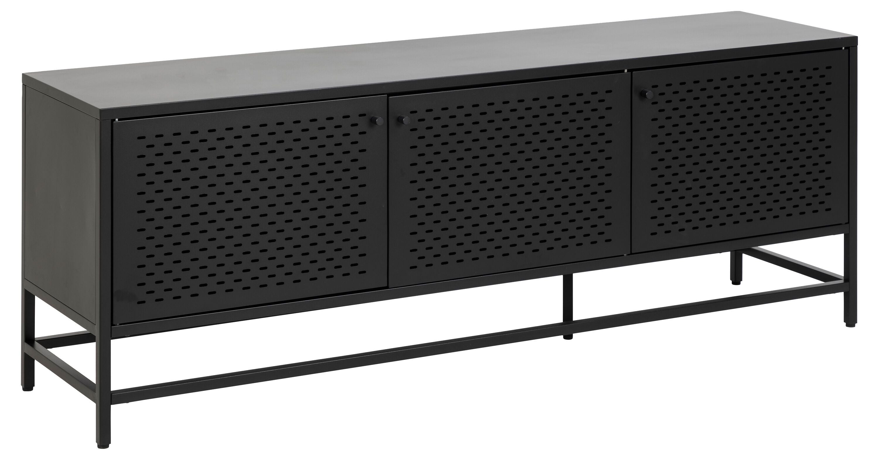 JAXTON Lowboard - Schwarz / B: 160.0 cm x T: 40.0 cm x H: 60.0 cm