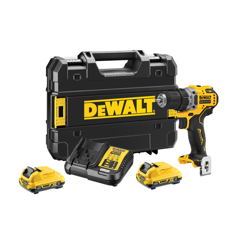 DeWALT DCD701D2-QW accu schroefboormachine 12V 2,0Ah Li-ion