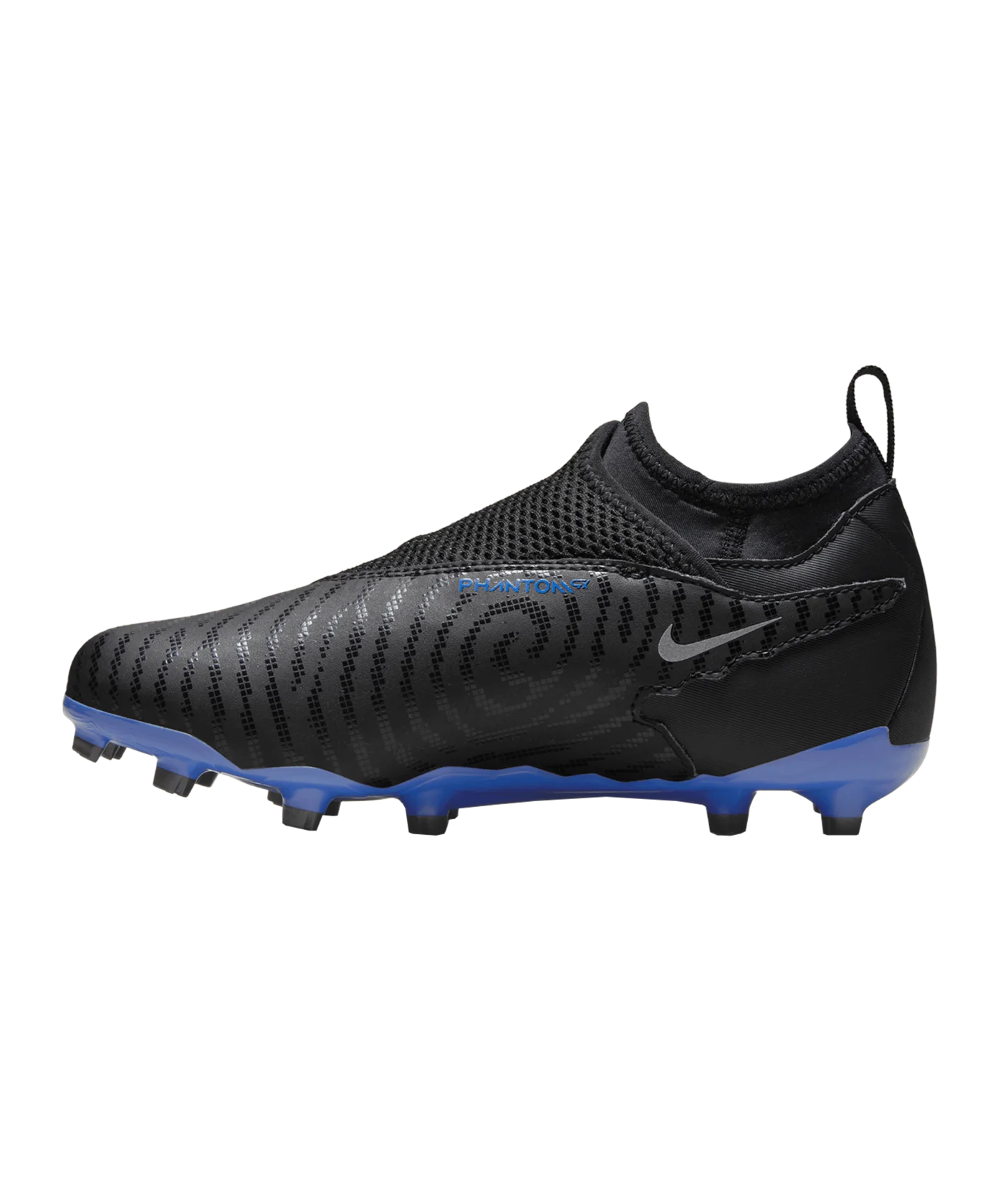 Nike Jr Phantom GX Academy DF FG/MG Shadow Kids Schwarz Silber Blau F040
