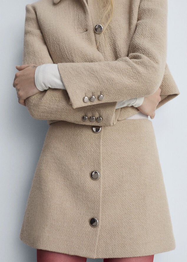 MANGO JACKET. -- MATI Medium brown