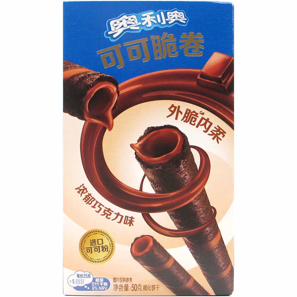 Oreo Mini Kakao Waffelrollen Schoko 50g MHD:17.3.25