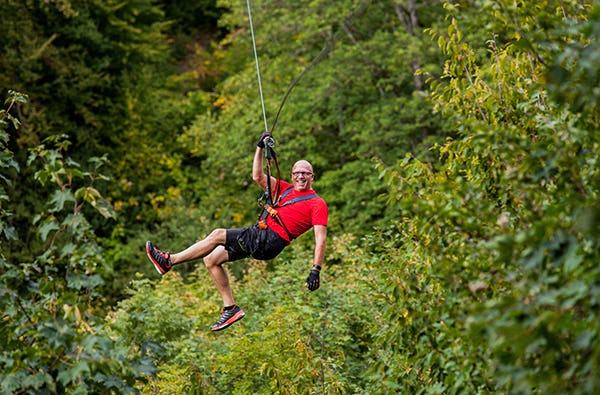Flying Fox in Berlingen als besondere Geschenkidee