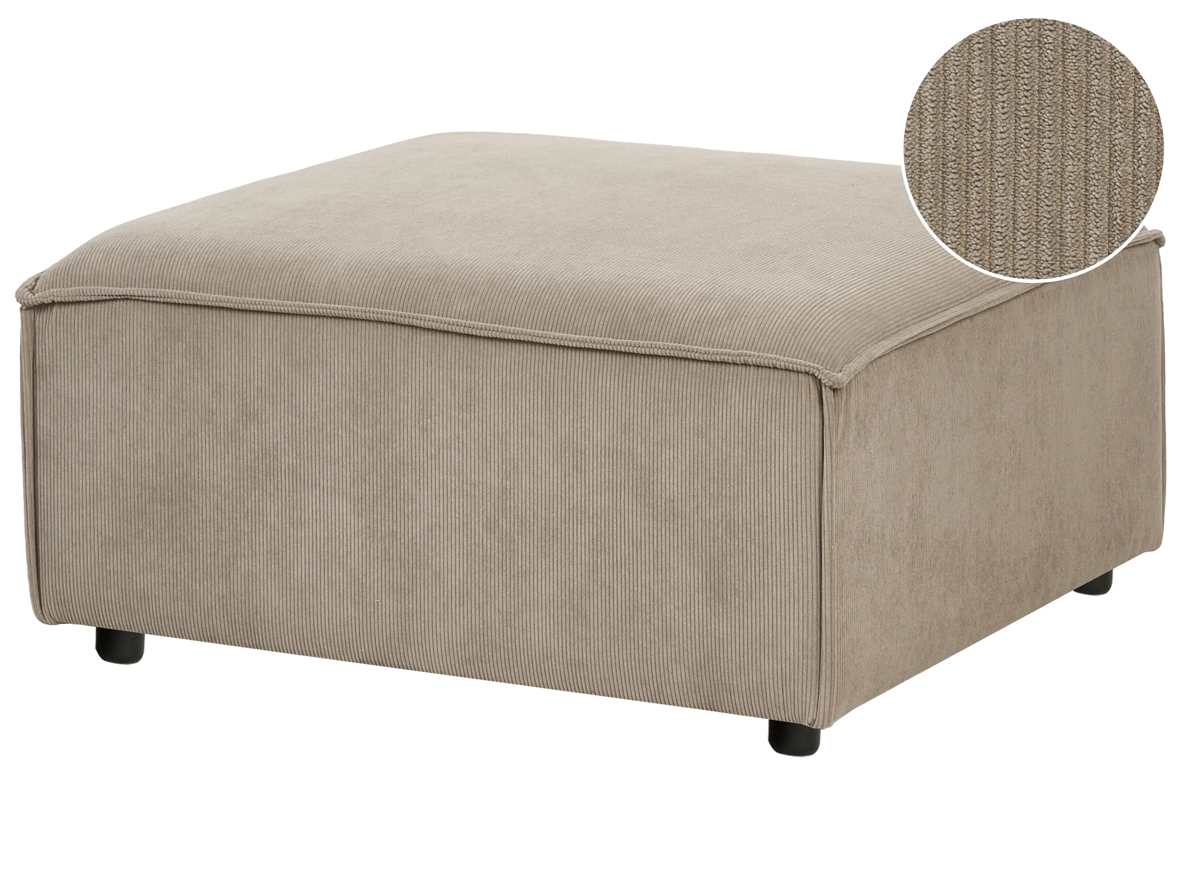 Ottomaan ARDAL Corduroy Lichtbruin