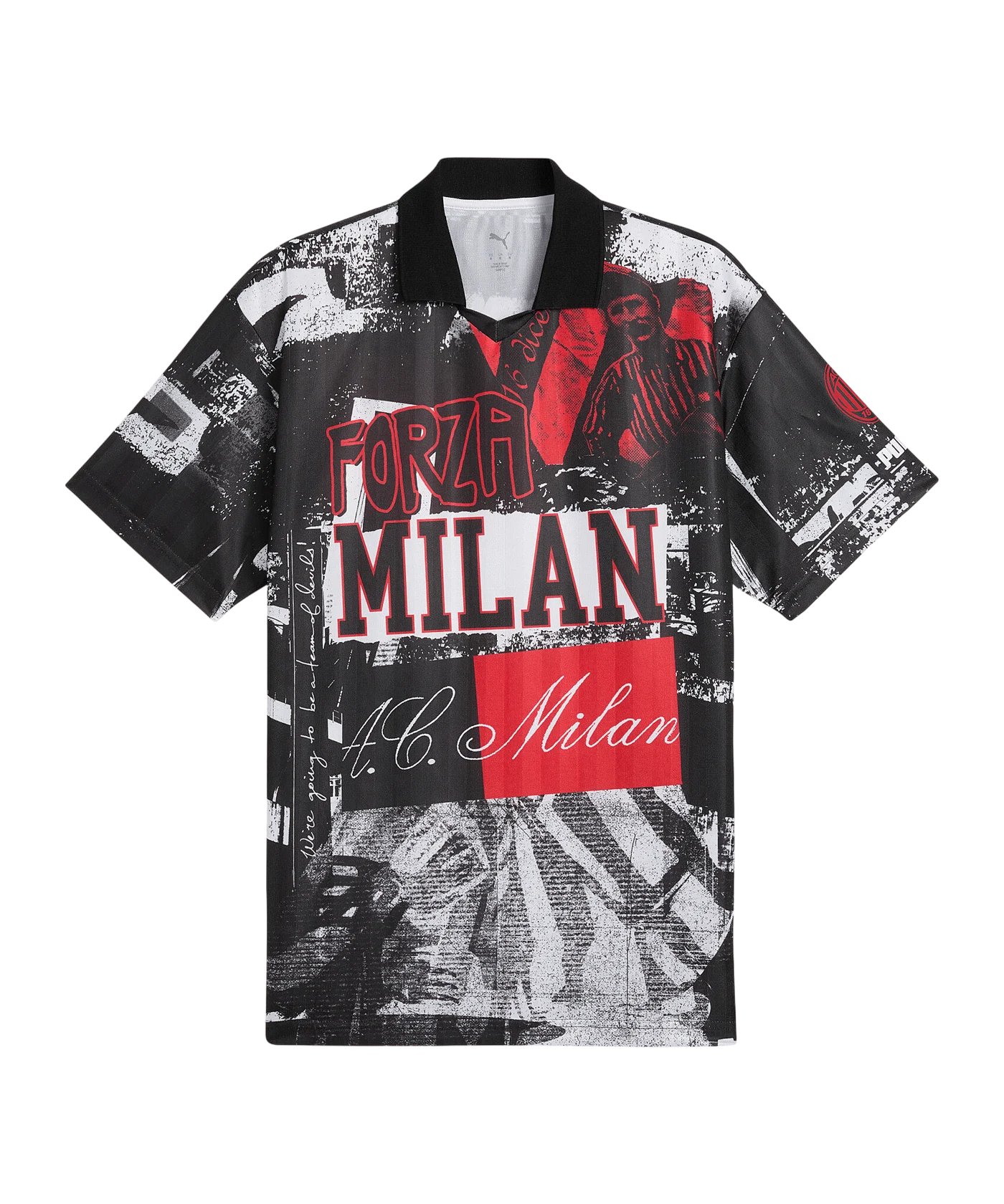 PUMA AC Mailand ftblNRGY+ Retro Trikot Rot F01