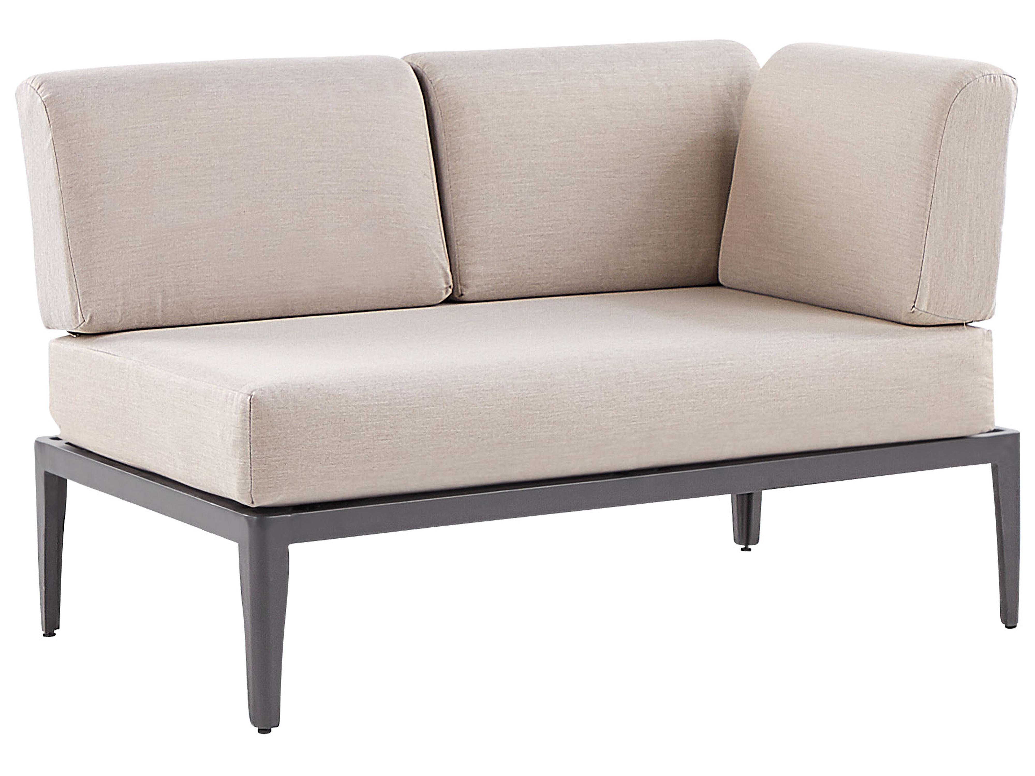 Tuin hoekloungeset met tafel 6-zits RIMA III linkszijdig modulair Metaal Beige
