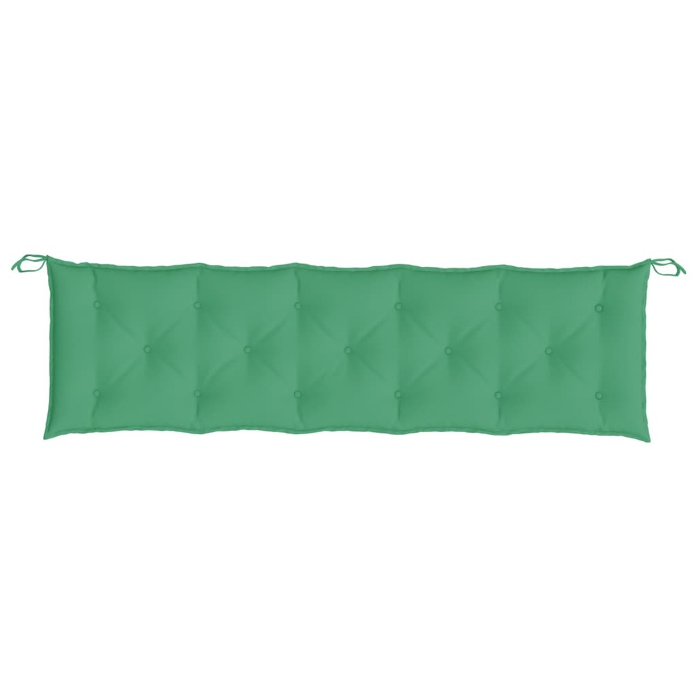 Coussins de banc de jardin 2 pcs vert 180x50x7 cm tissu oxford