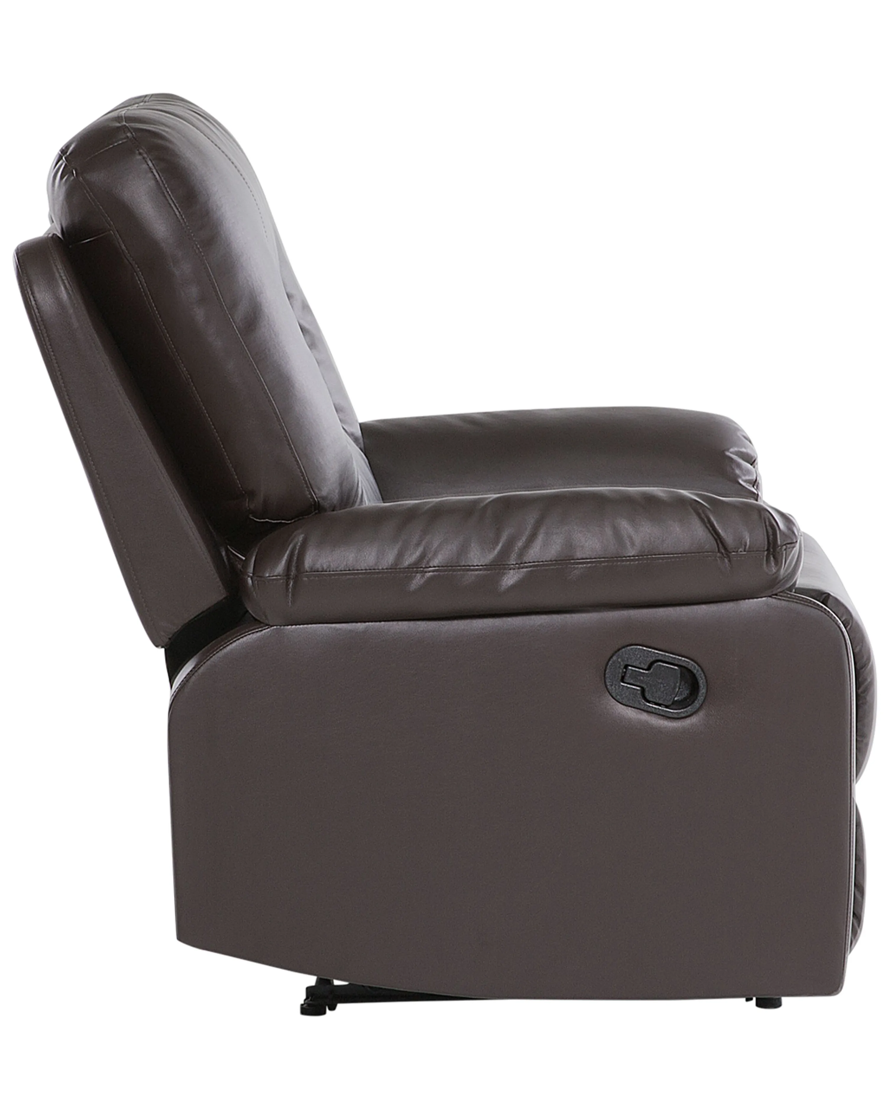 Relaxfauteuil BERGEN inclusief voetensteun Kunstleer Bruin