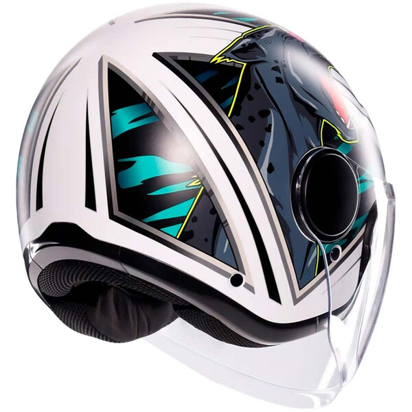 AGV - Casque Eteres Ghepard Blanc / Noir / Bleu / Mat
