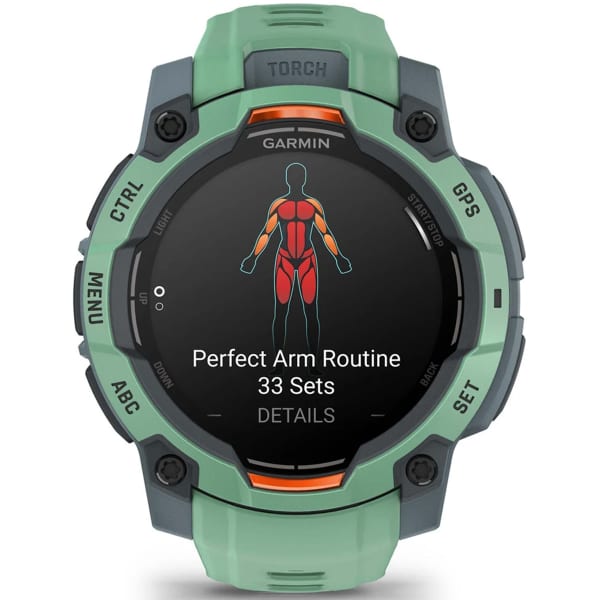 Montre cardio GPS GARMIN INSTINCT 3 45 MM AMOLED N EO TROPIC BEZEL W/ NEO TROPIC BND