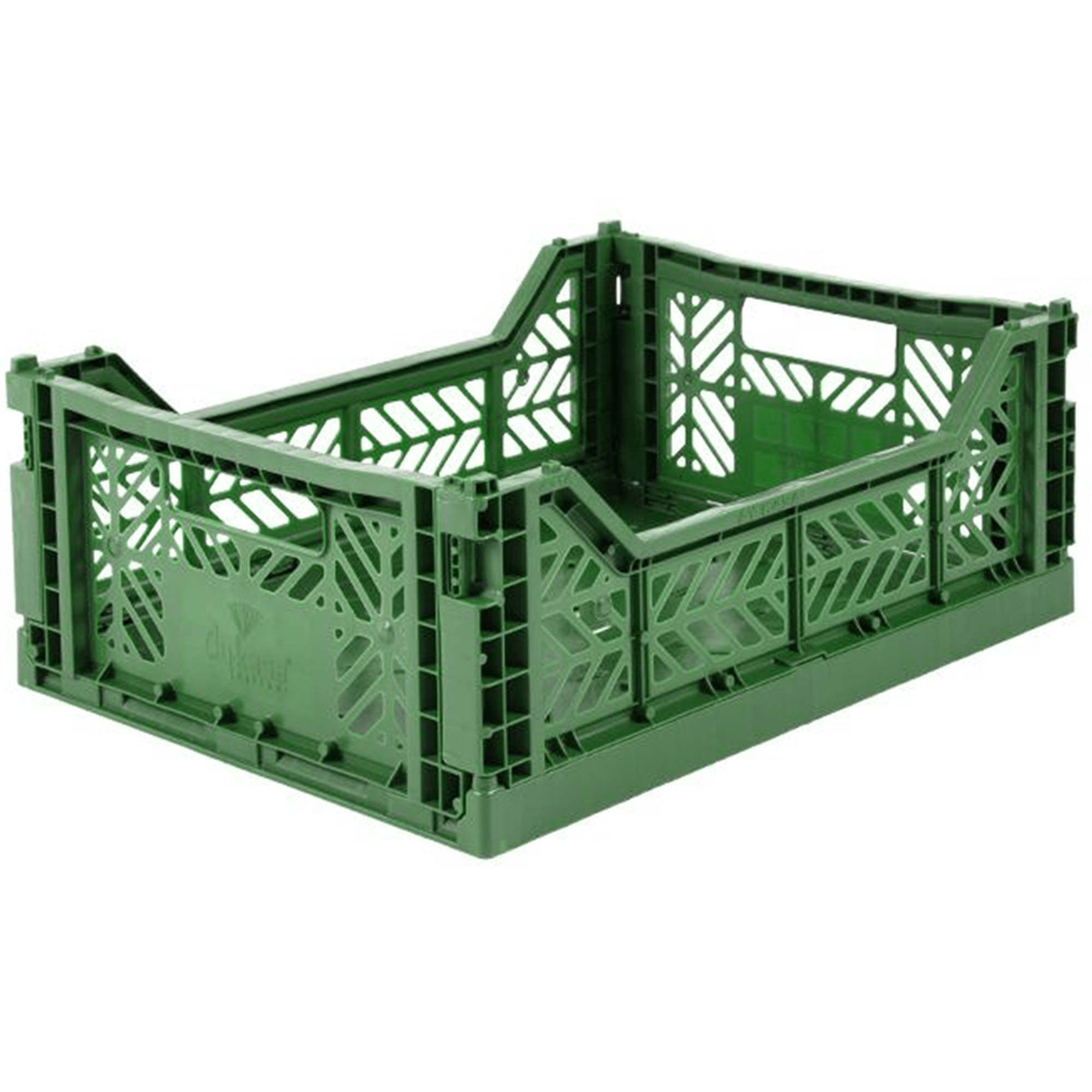 Vouwkratje Midi selectie groenkleurig Dark green