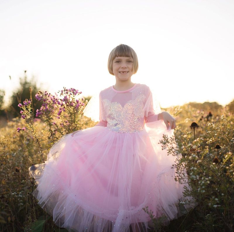 Great pretenders - Elegant in pink dress - Verkleedjurk - 5-6 jaar