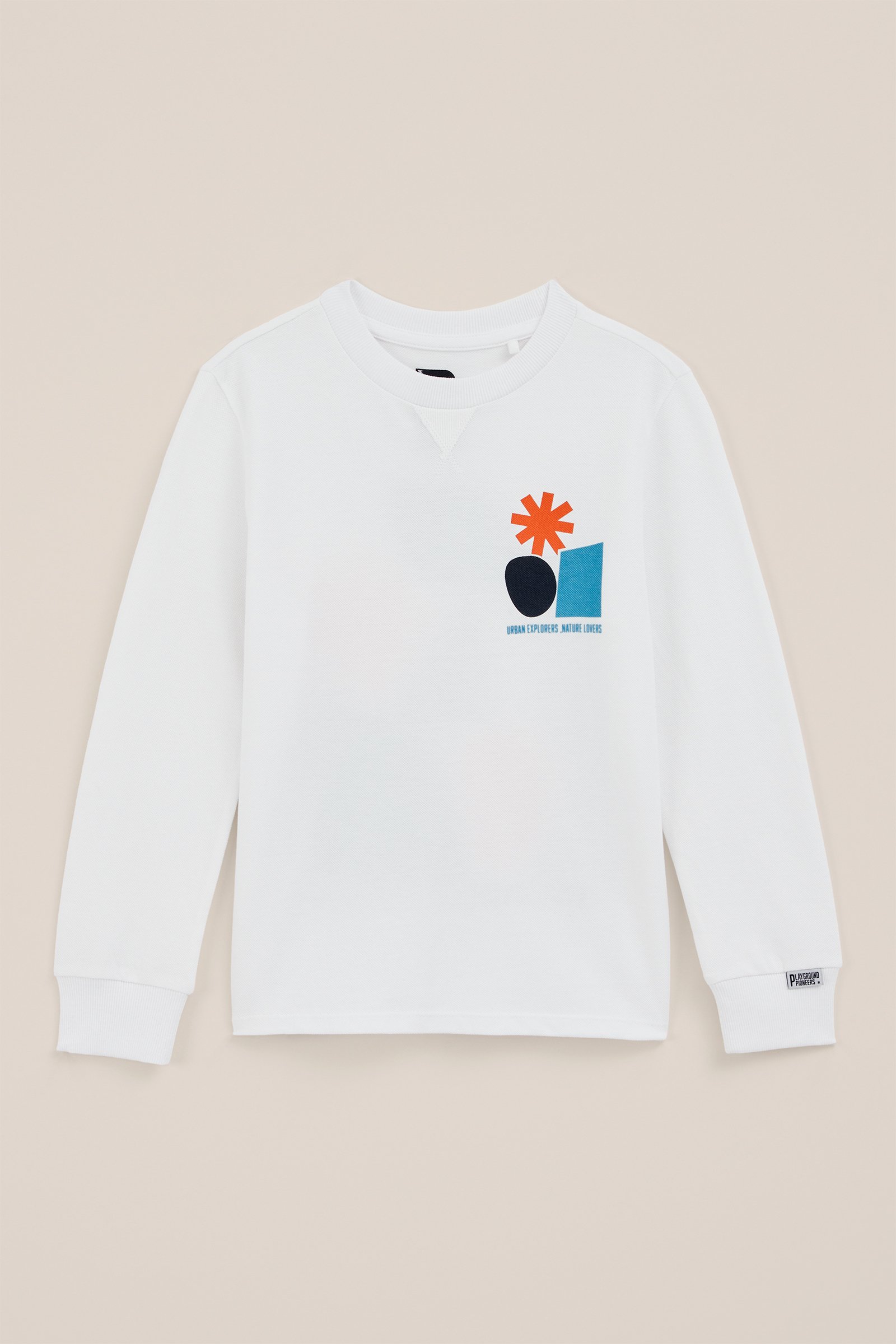 Jongens T-shirt met structuur WE Fashion Wit