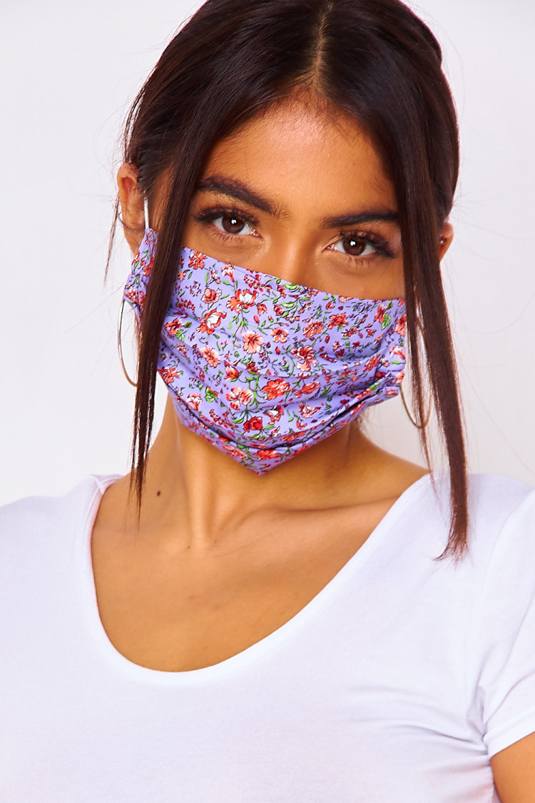 Masque violet fleuri (non homologué)