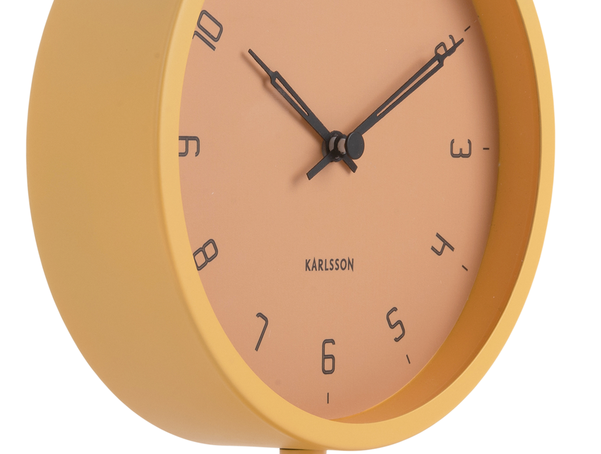 Table clock Stark iron matt honey yellow