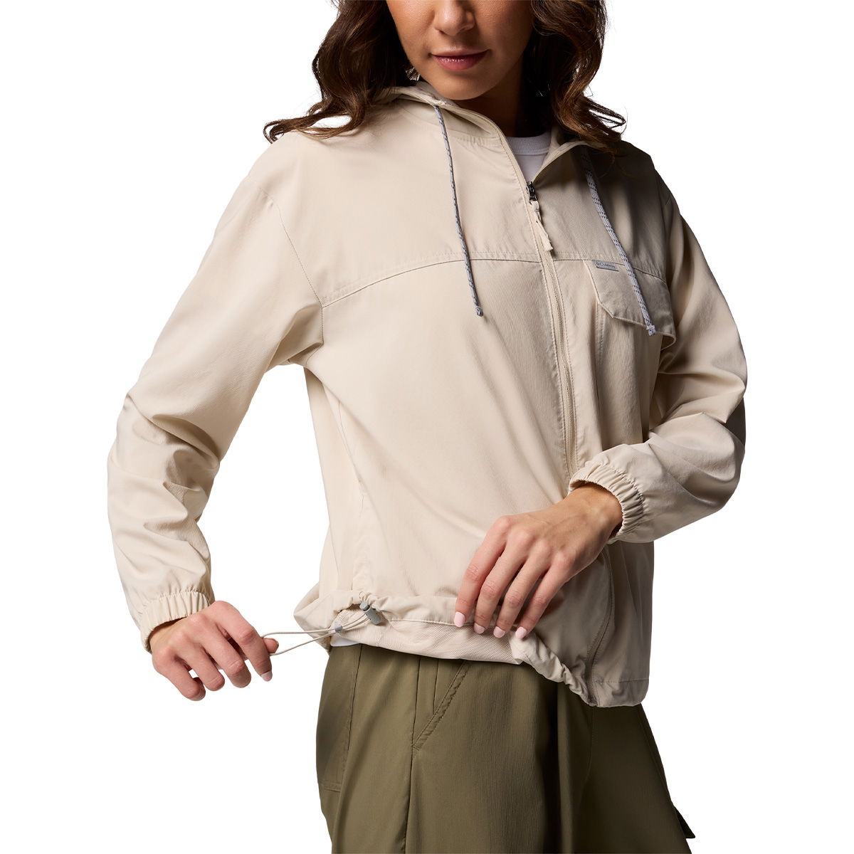 Columbia Skien Valley Hooded LS Sommer- og myggejakke, dame (Dark Stone)