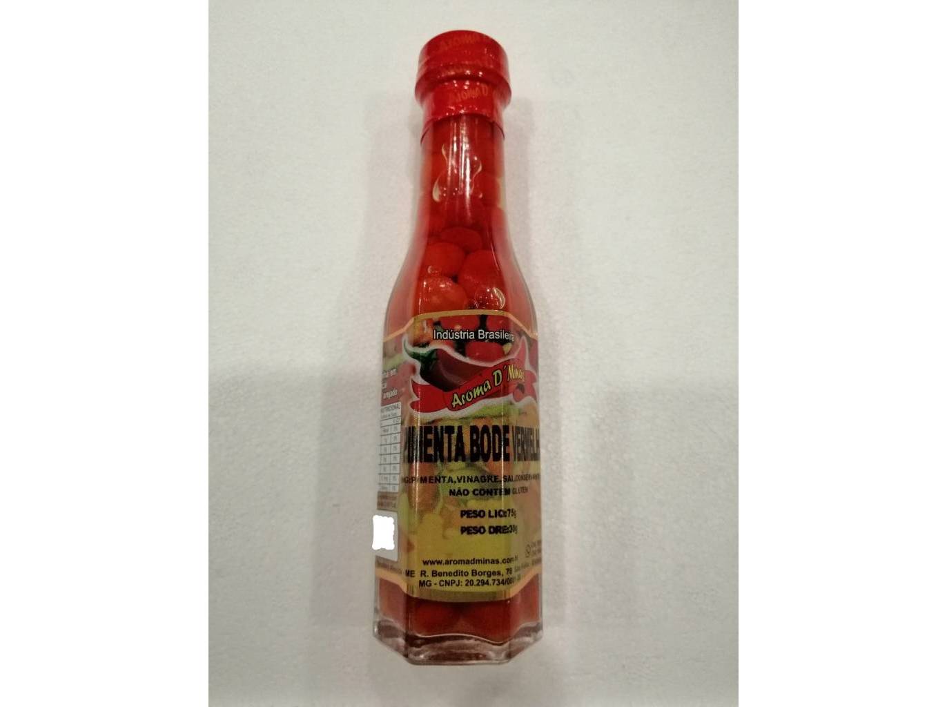PIRI-PIRI AROMA D`MINAS PIMENTA BODE VERMELHA 75G