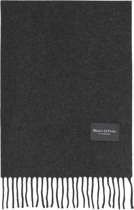 Marc O’Polo Scarf, woven, solid Dark grey melange