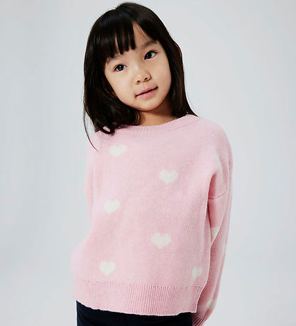 Name It Bluse - Strik - NmfOdessa Ls Knit - Roseate Spoonbill