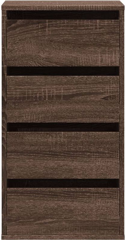 vidaXL - Ladekast - Bruin - Bewerkt Hout - 4 Lades