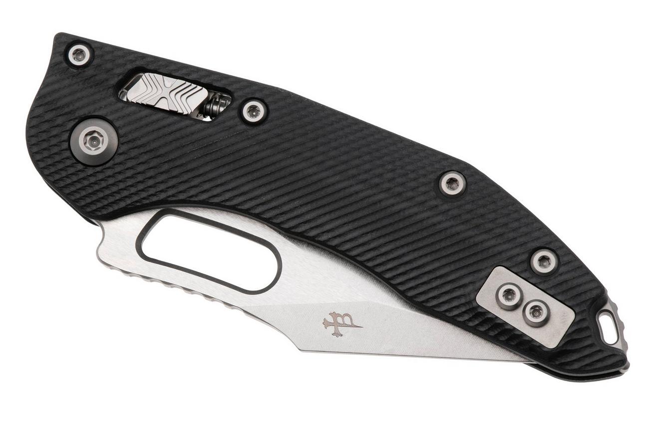 Microtech Stitch 169RL-10FLGTBK, Stonewashed M390MK, Fluted Black G10 zakmes, Borka Blades design