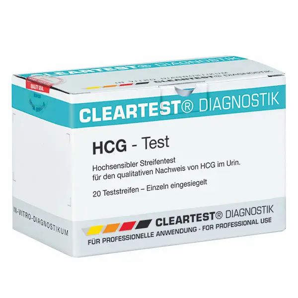 Cleartest HCG Schwangerschafts Teststreifen