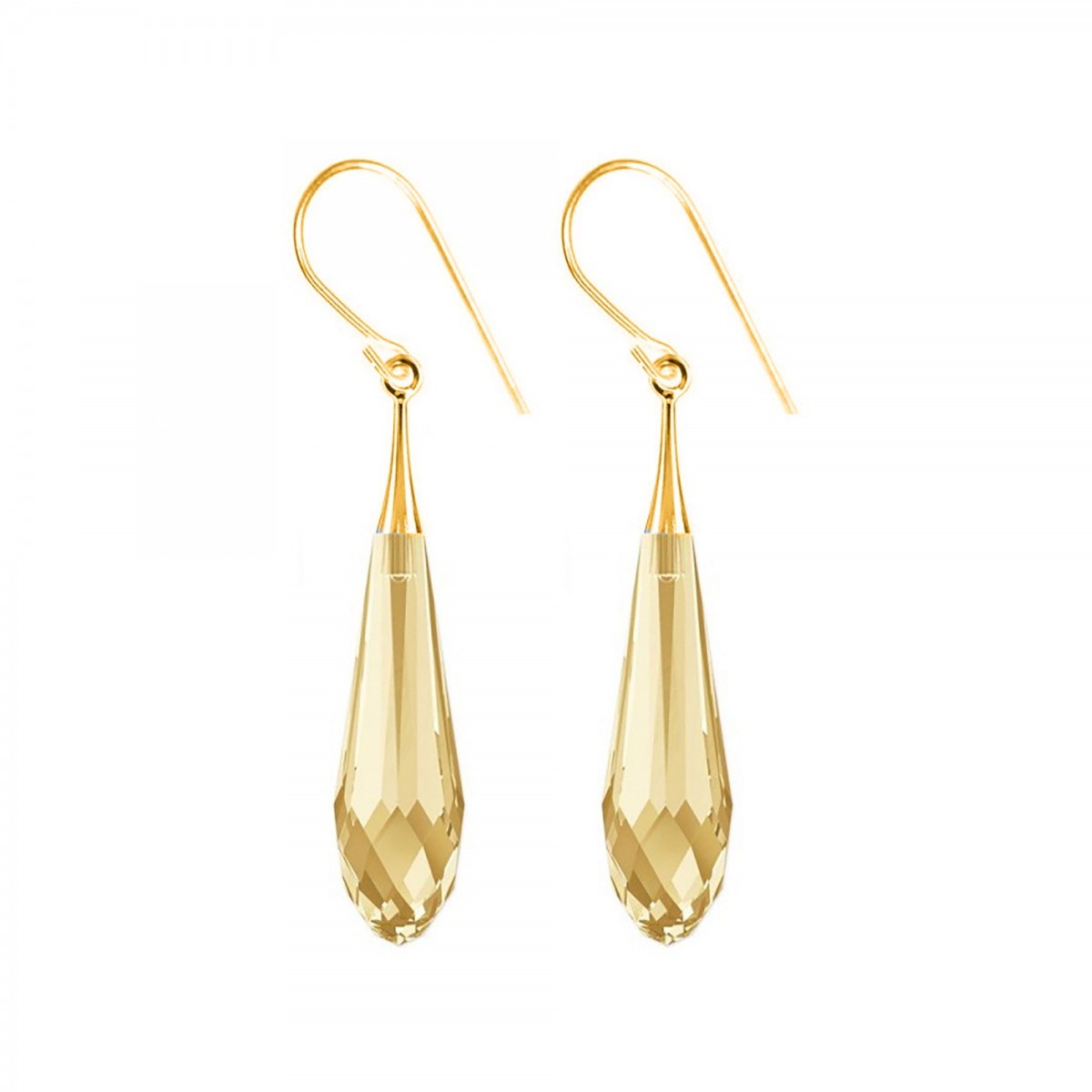 Boucles d'oreilles gouttes SC Crystal ornées de Cristaux scintillants