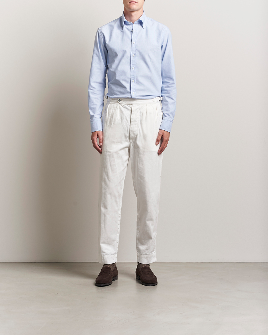 Stenströms Regular Fit Oxford Shirt Light Blue