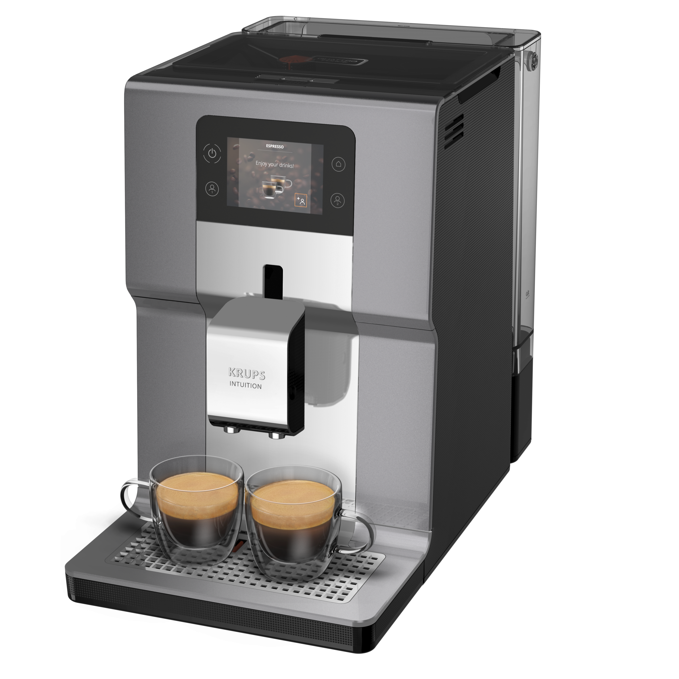 Intuition Préférence+, Machine à café à grain, 15 boissons, Ecran tactile couleur