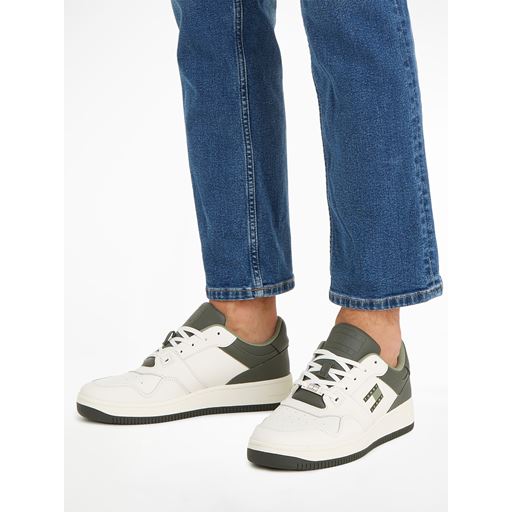 Tommy Hilfiger Basket Sneakers, Pewter Green, 43