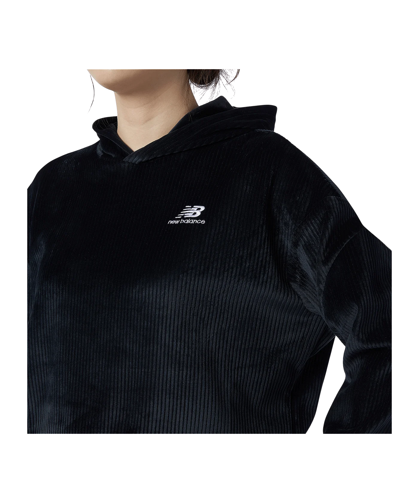 New Balance Hoody Damen Schwarz FBK