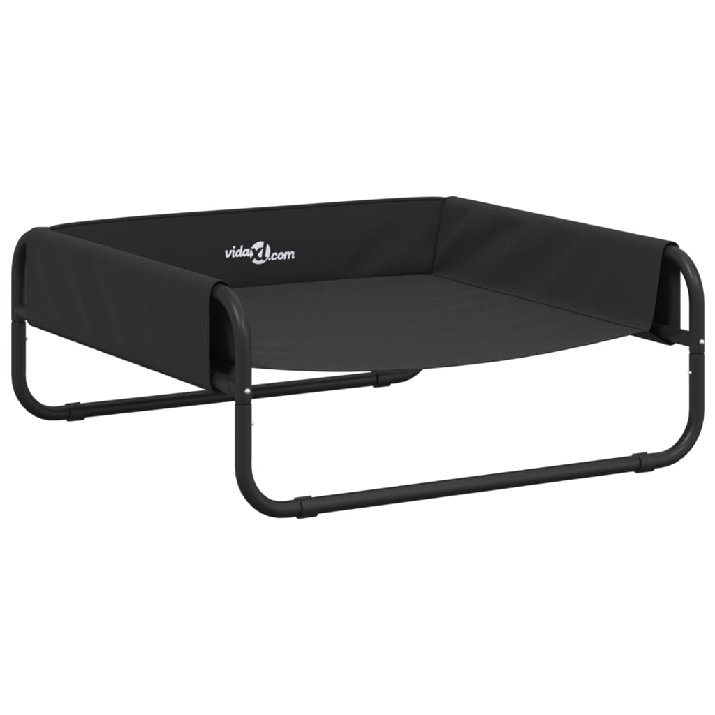 Cama elevada para cães vidaXL em tecido Oxford e aço cinza antracite