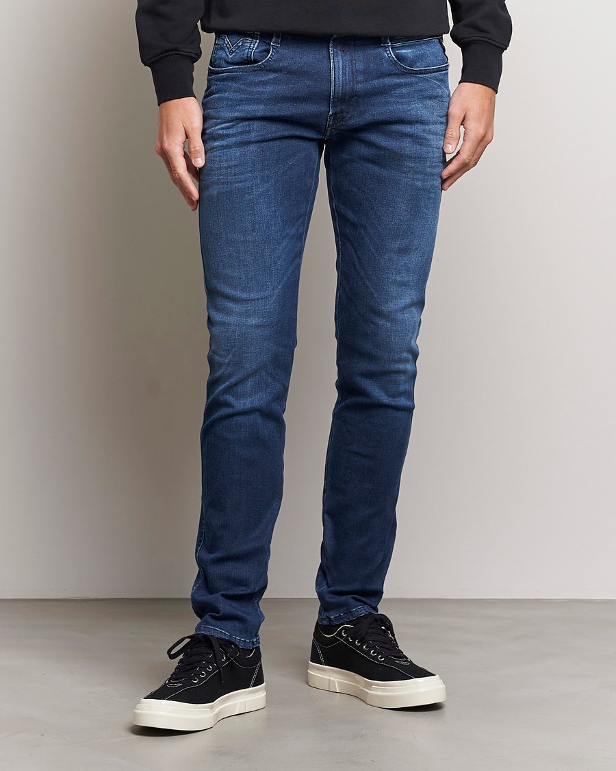 Replay Anbass Hyperflex Re-Used Jeans Dark Blue
