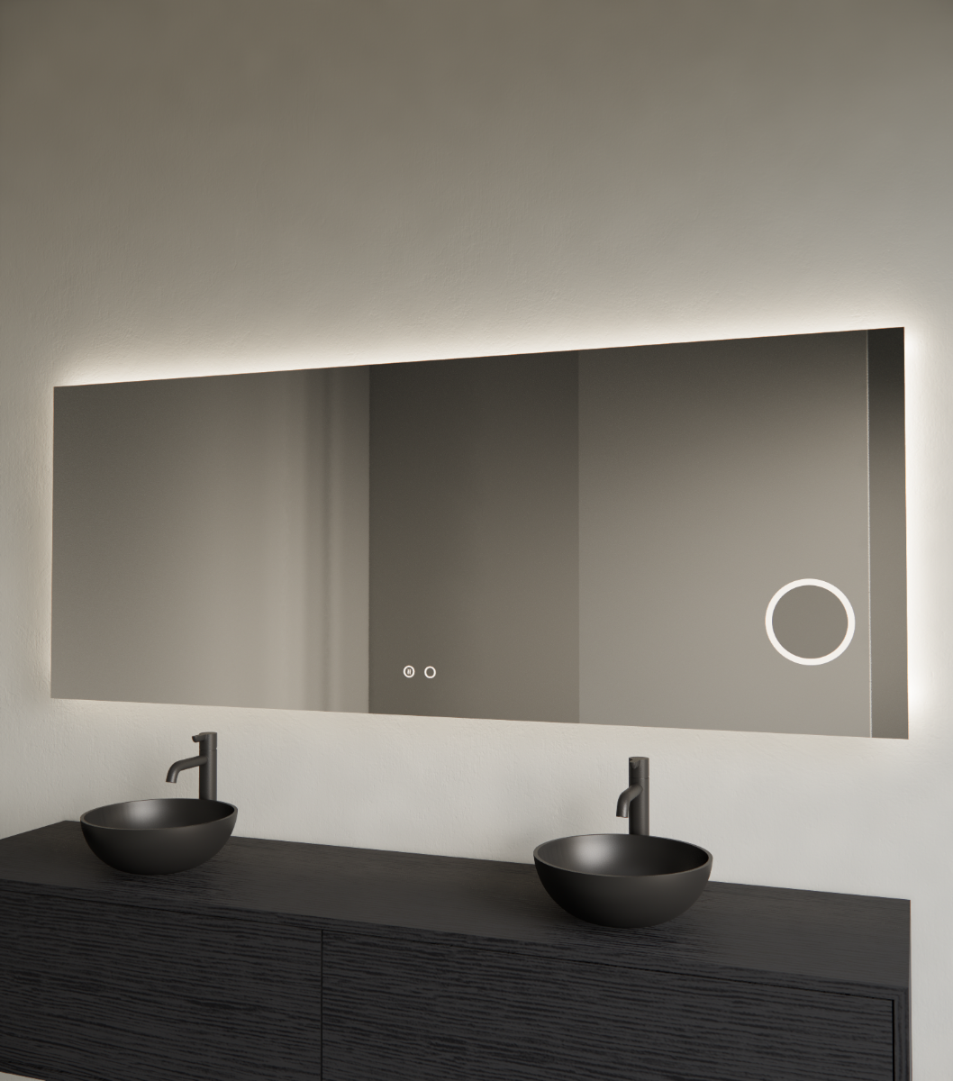 Gliss Design Lumin spiegel met LED-verlichting 150x70cm