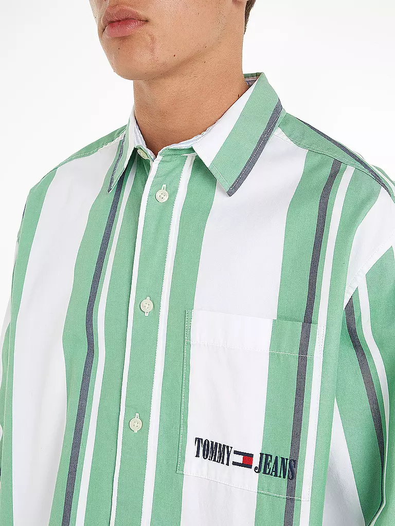 TOMMY JEANS Hemd grün