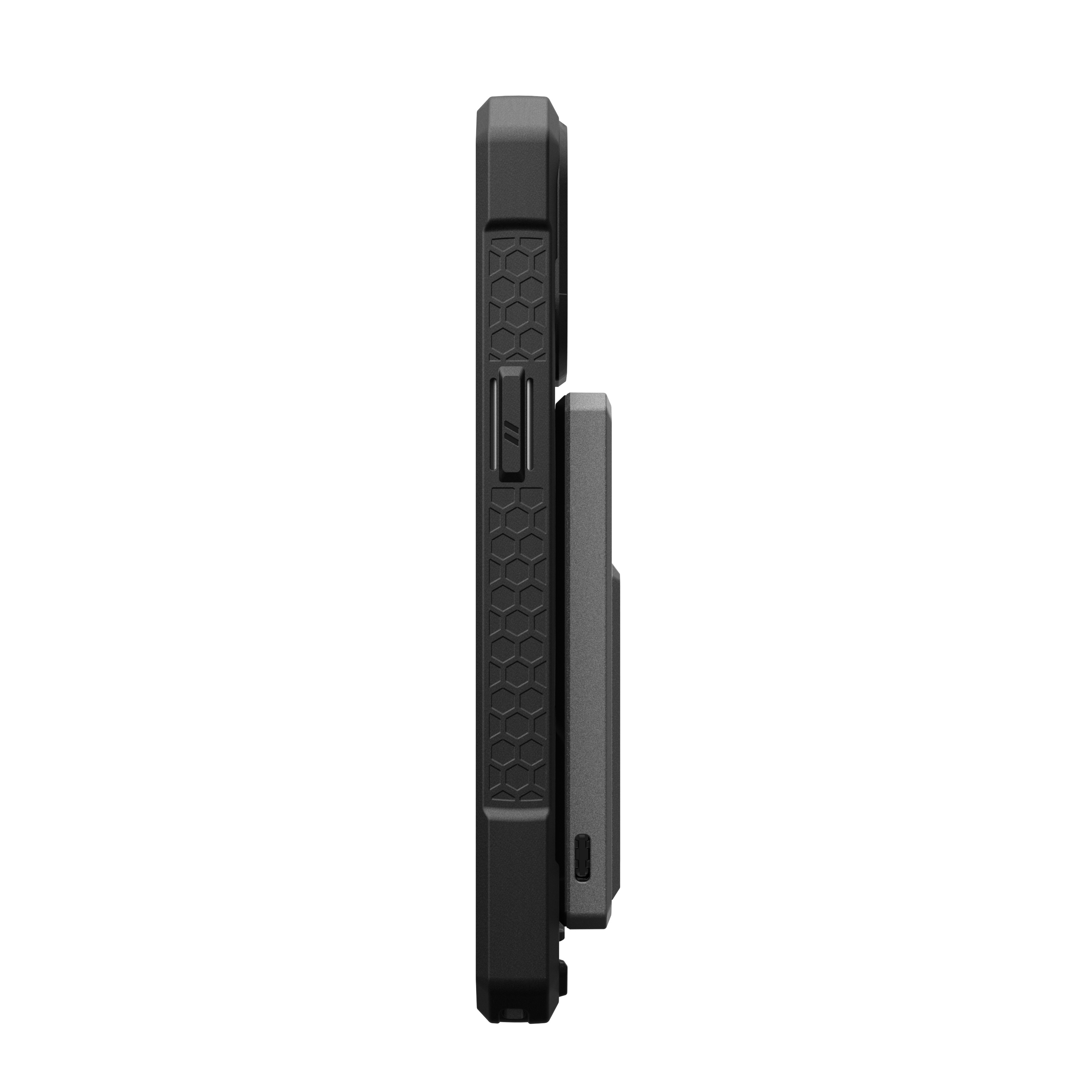 (20W) 5000mAh Slim MagSafe Powerbank USB C Ladegerät mit Kickstand   Ladekabel (9B4417114030) - Titan / Schwarz