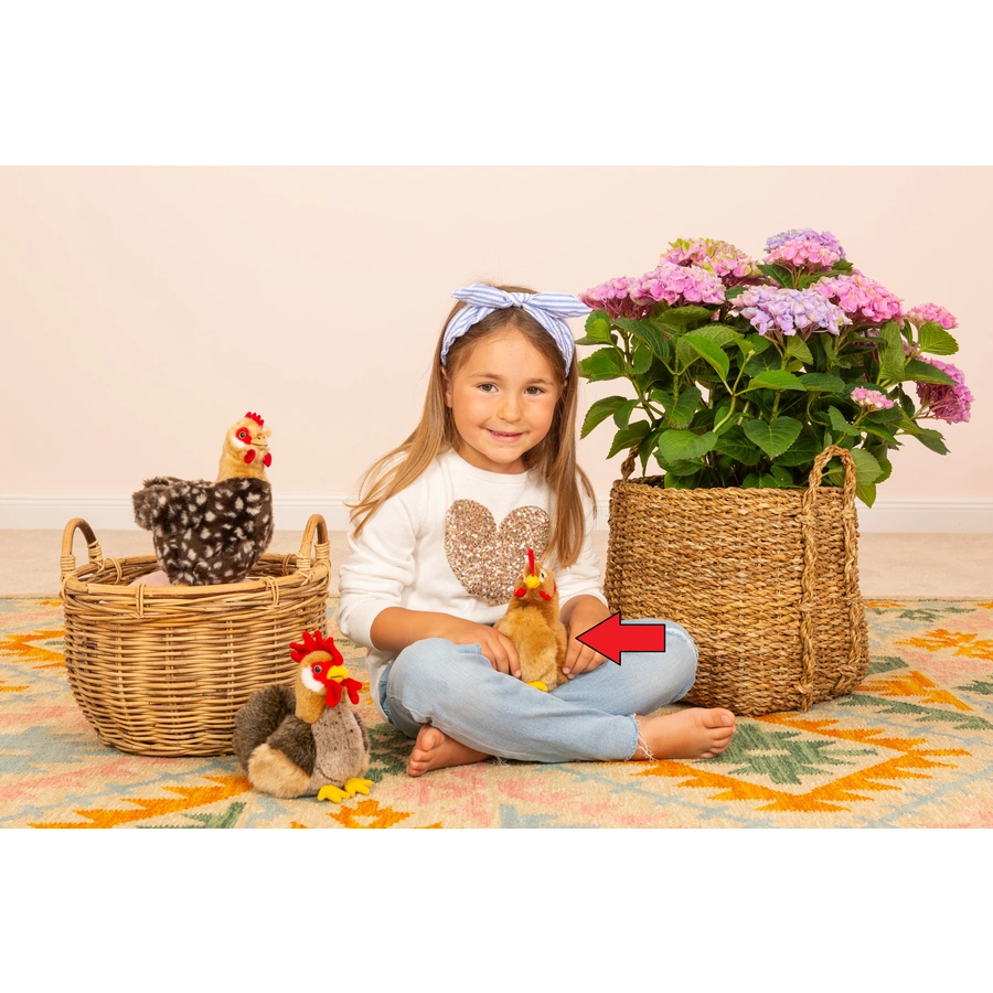 Teddy HERMANN® Henne braun 16 cm