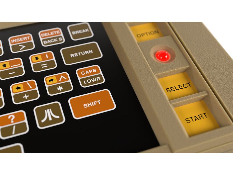 GAME Spielkonsole Atari THE400 Mini Atari bringt das Computerzeitalter nach Hause. Nochmal!