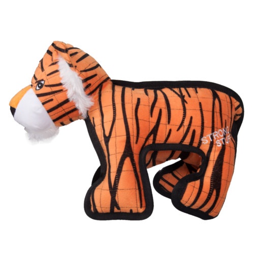 Brinquedo de pelúcia de flamingo e tigre para cães
