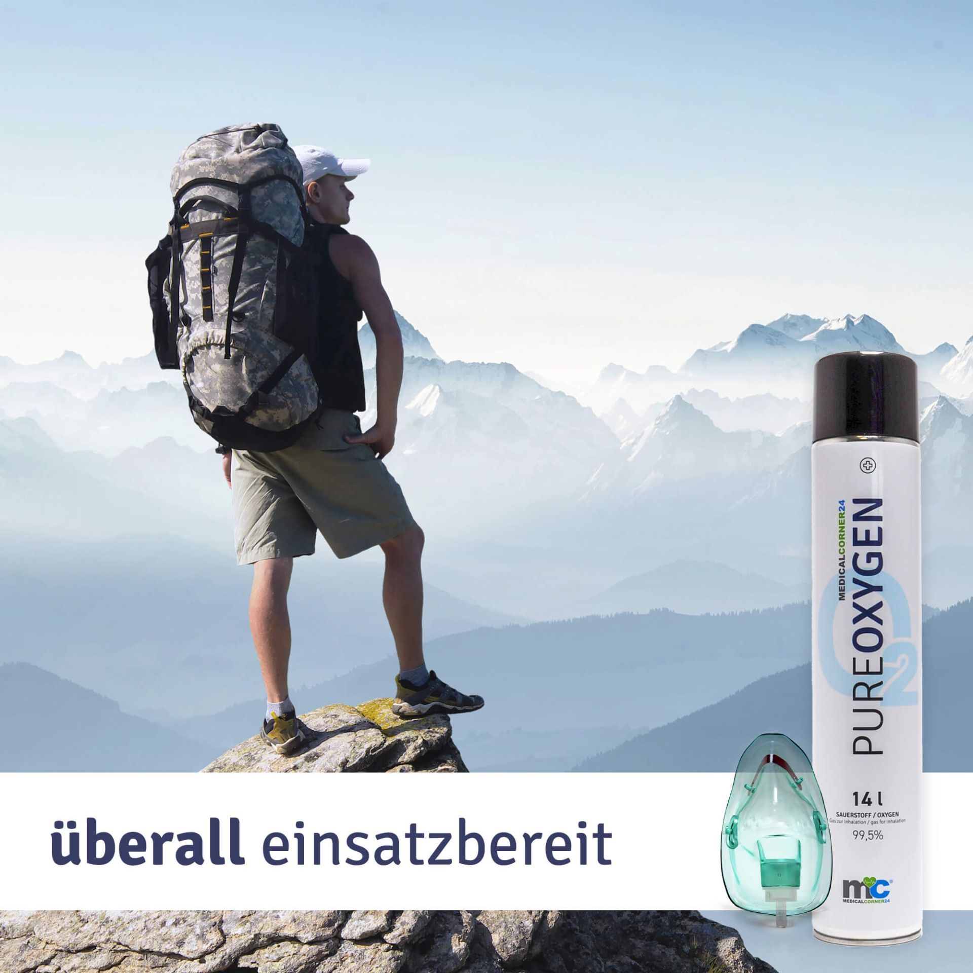 Medicalcorner24 Sauerstoff-Flasche