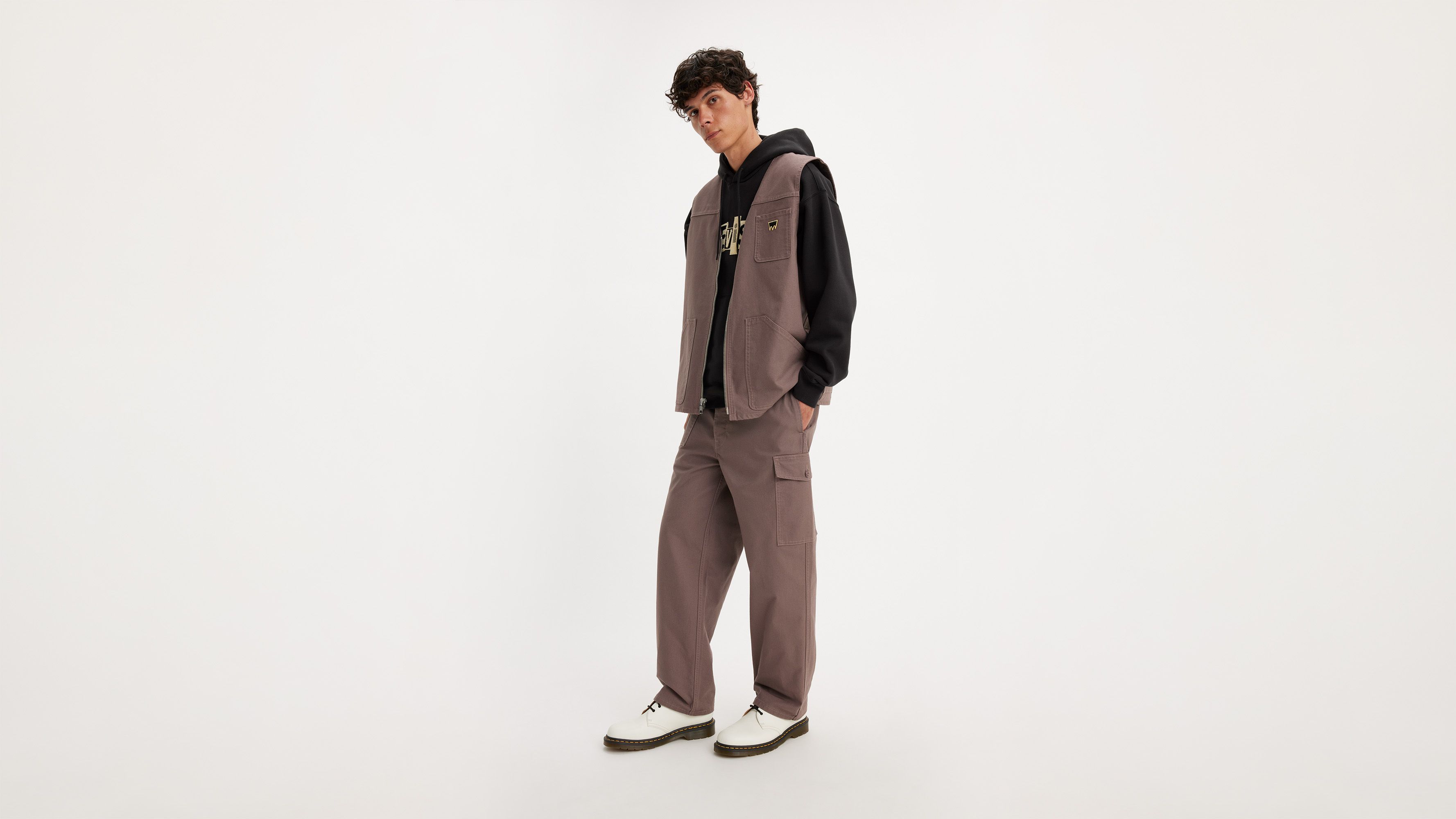 Levi's® Skateboarding pantalon utilitaire - Peppercorn - Blanc