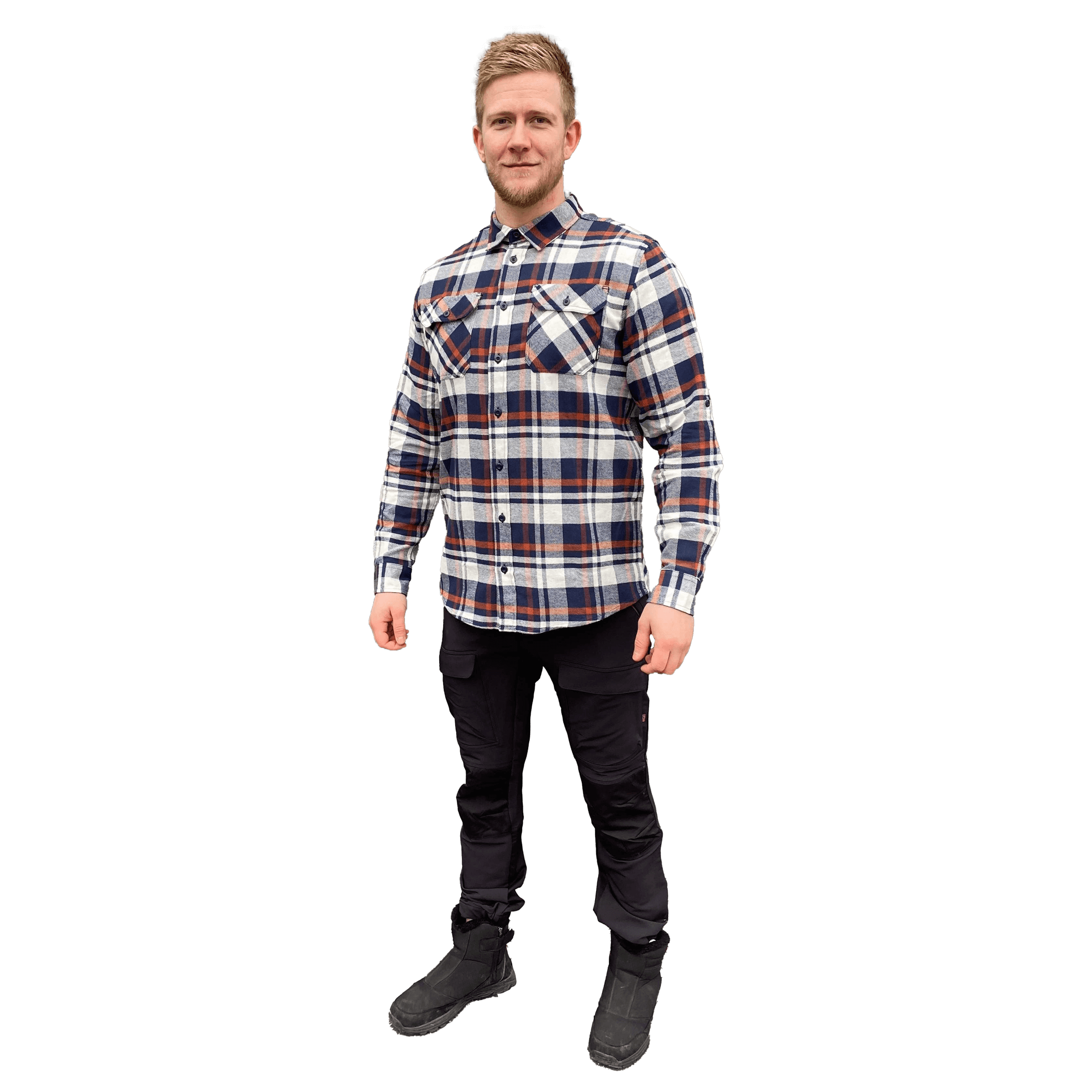 Vertical Flanneli M Checked Shirt - Fritid og bomull