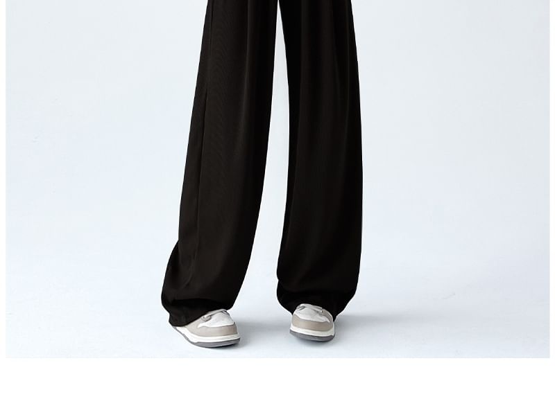Colarseo - Hoge taille effen wijde joggingbroek (verschillende designs)