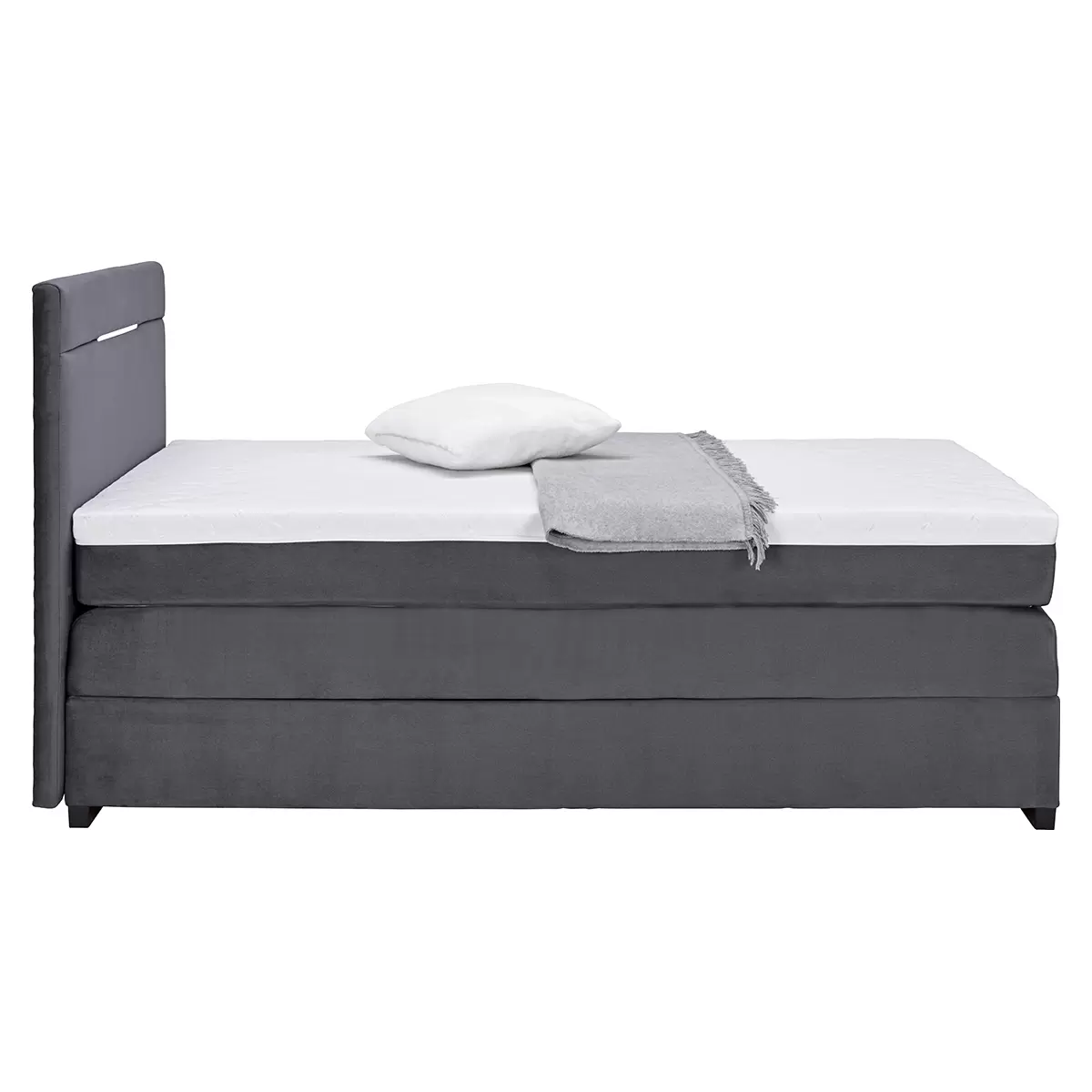 Boxspringbett Tommy 100x200 Graphit