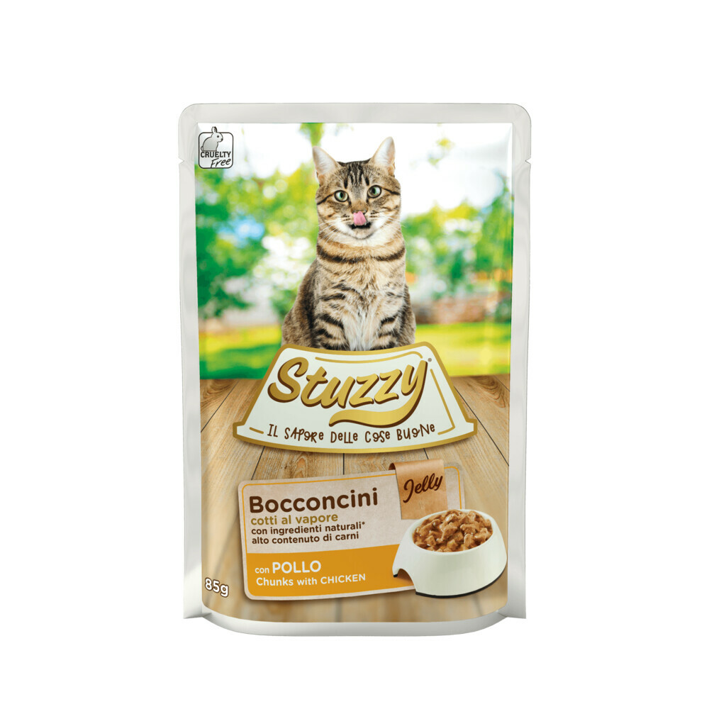 24x Stuzzy Kattenvoer Pouch Kip85 gr