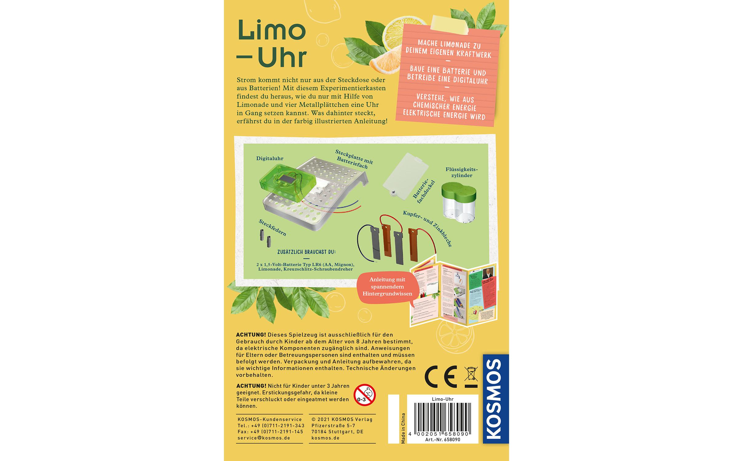 Experimentierkasten Limo-UhrEin cooler Elektro-Bausatz mit Wow-Effekt!