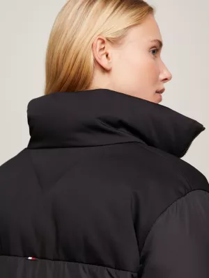 Jaqueta puffer maxi relaxada New York reciclada