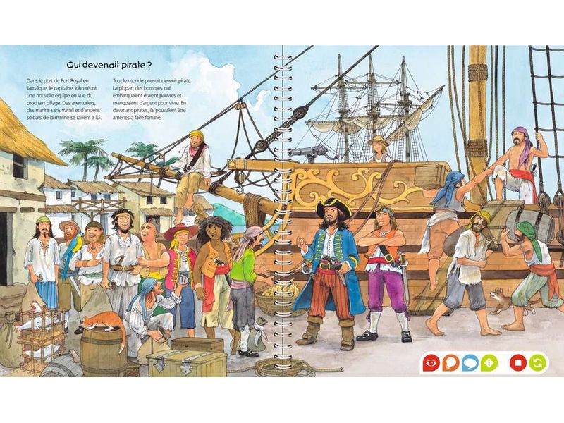 tiptoi Lernbuch Je découvre les pirate -FR- Interaktives Buch über Piraten
