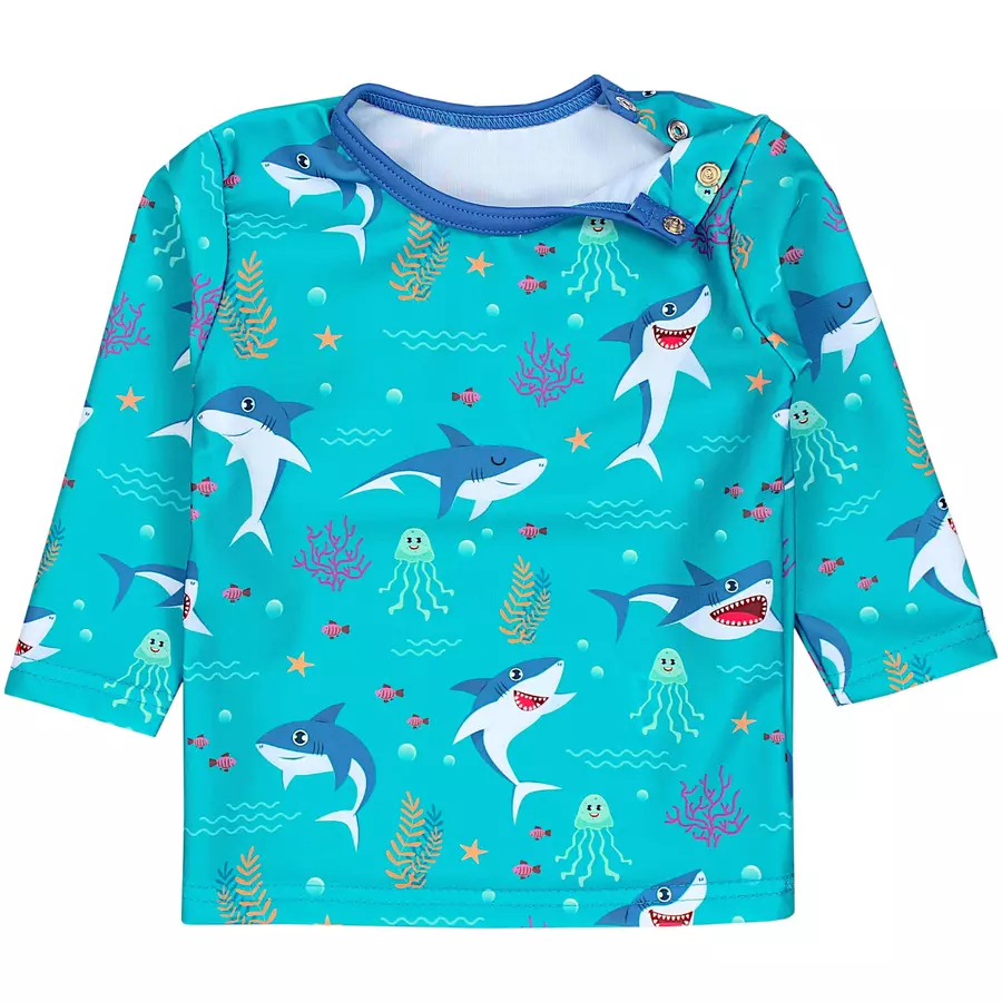 Aquarti Baby Jungen Bade-Set Zweiteiliger Badeanzug T-Shirt Hose dunkelgrün